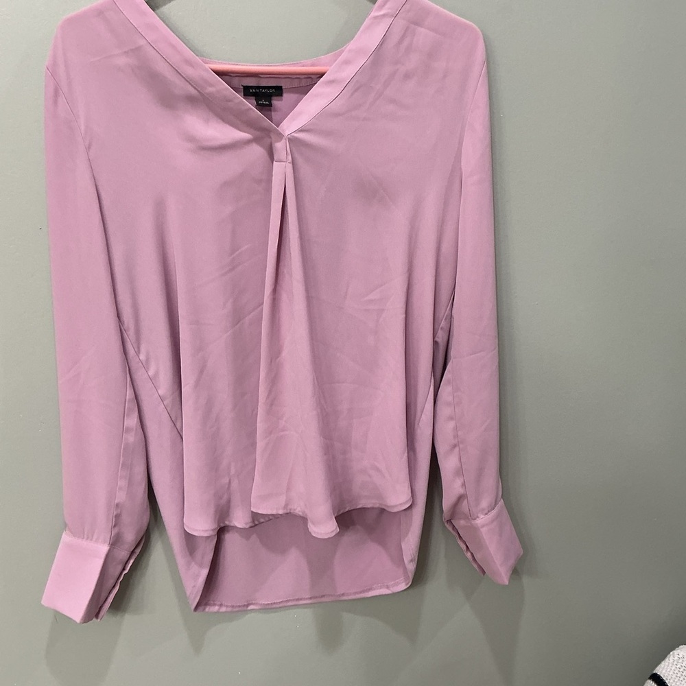Ann Taylor Soft Pink Blouse